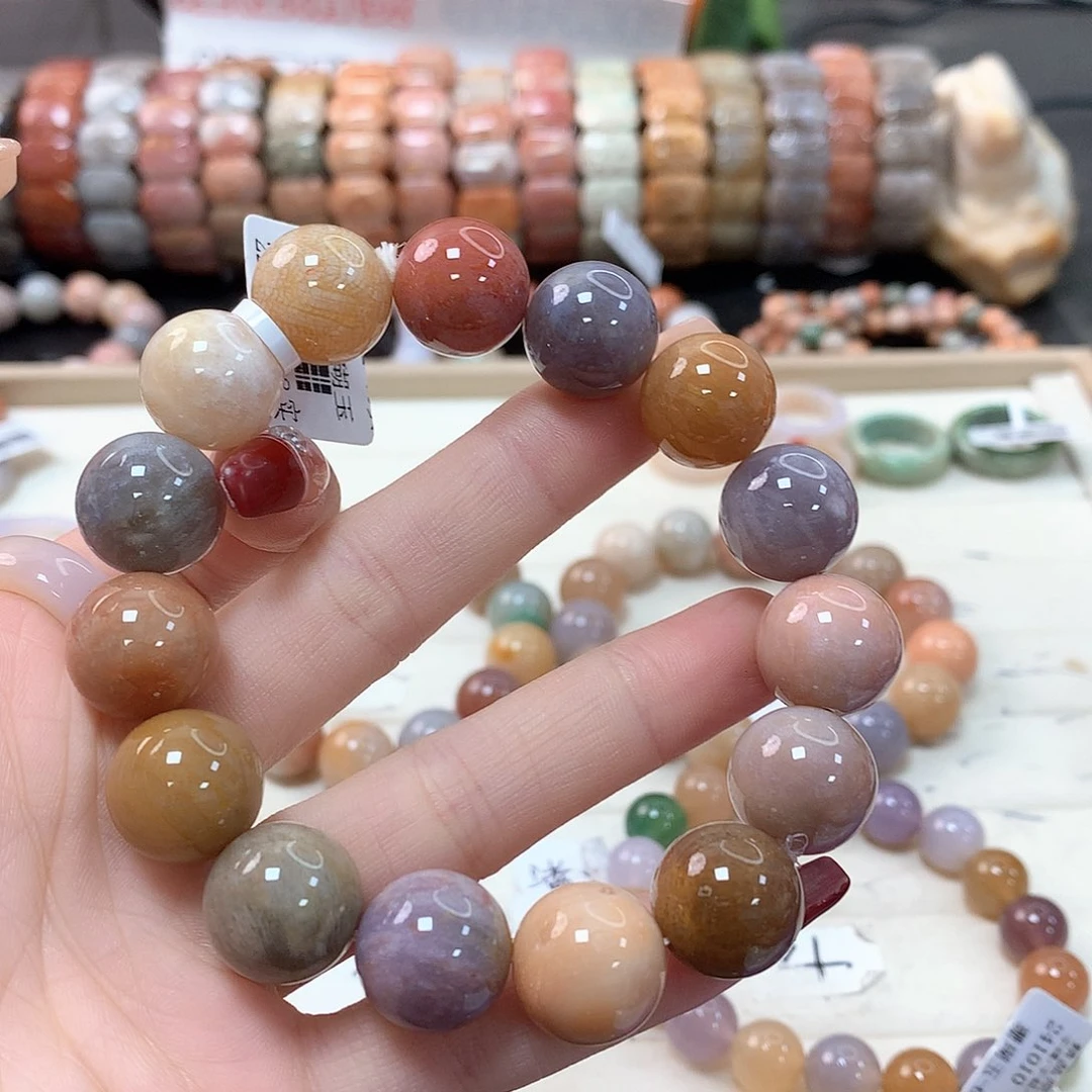 硅化珊瑚（珊瑚玉）手链未镶嵌小***?028