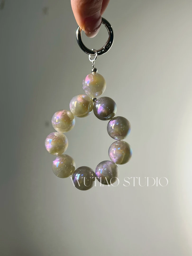 【暗夜精灵】五条原创手捻串珠手机链 车挂 包挂