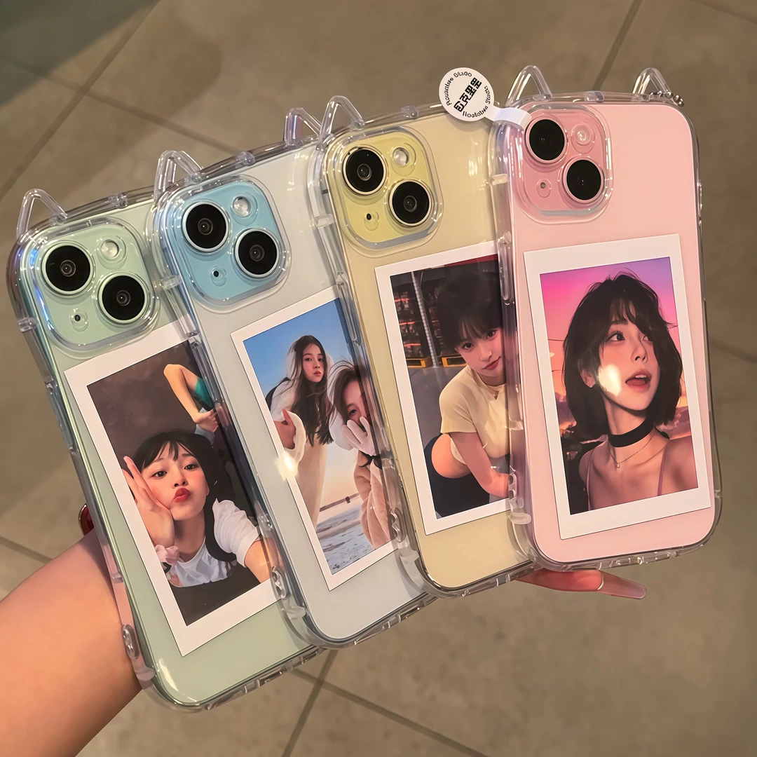 欧克里里简约透明猫耳朵壳苹果17/16pro小蛮腰14/15手机壳111213