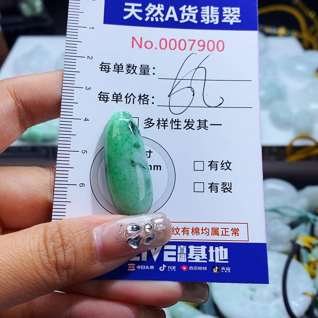 翡翠未镶嵌毛衣链7900