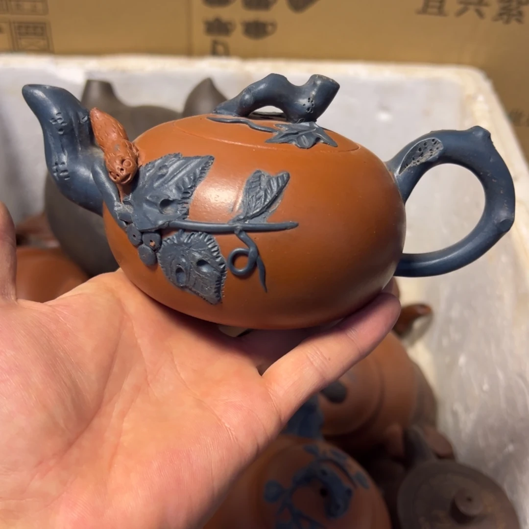 茶壶紫砂宜兴原矿紫砂壶300毫升容量
