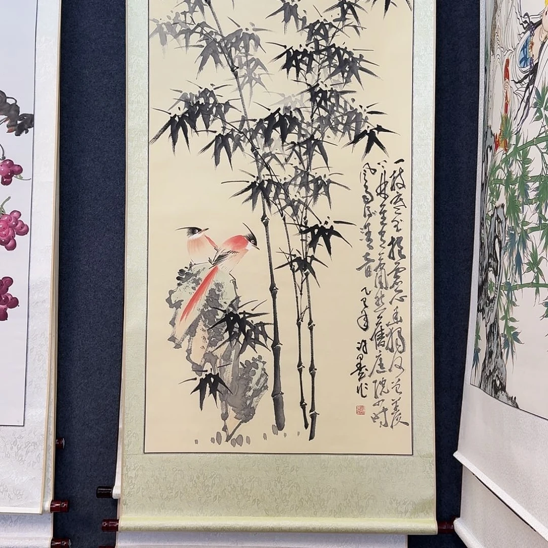 纯手绘国画作品好看四尺