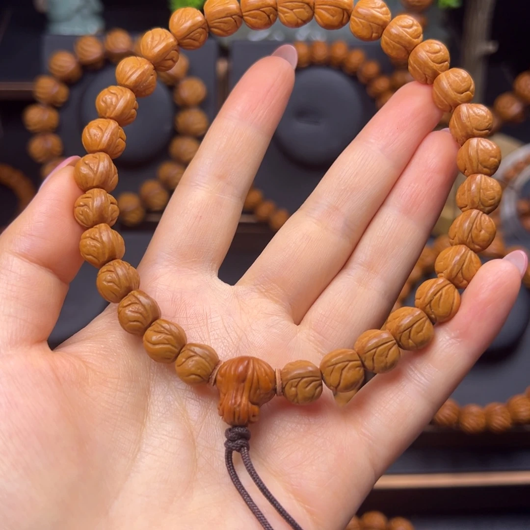 一***界手串桃核野生玉龙脊10