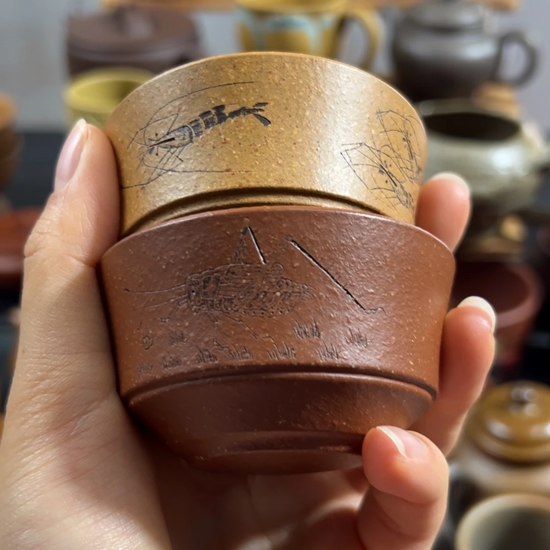 紫砂茶杯微瑕不退不换发二