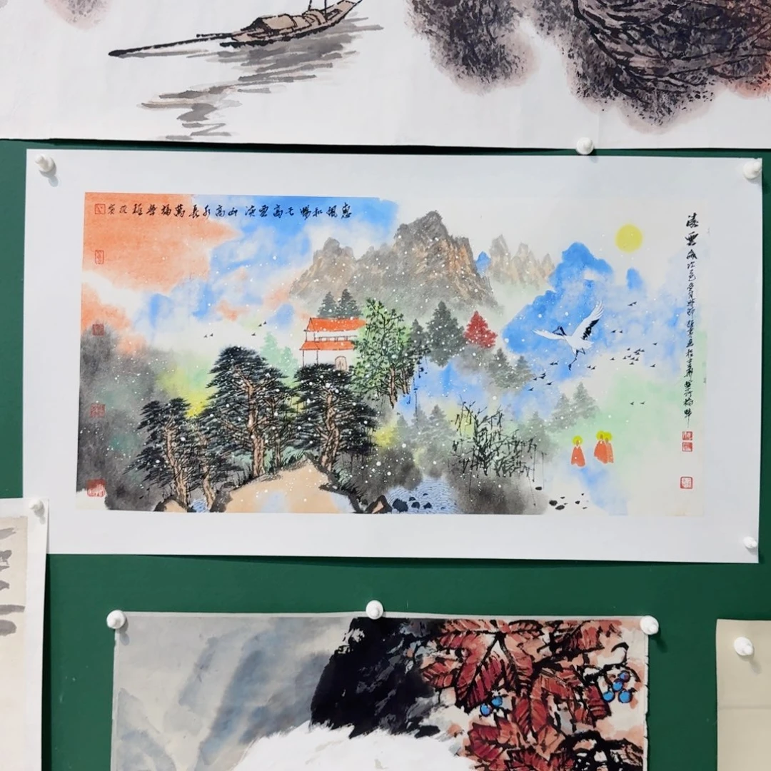 国画付老师推荐沟沟壑壑风格个
