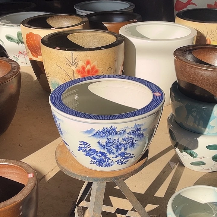 景德镇陶瓷鱼缸艺术