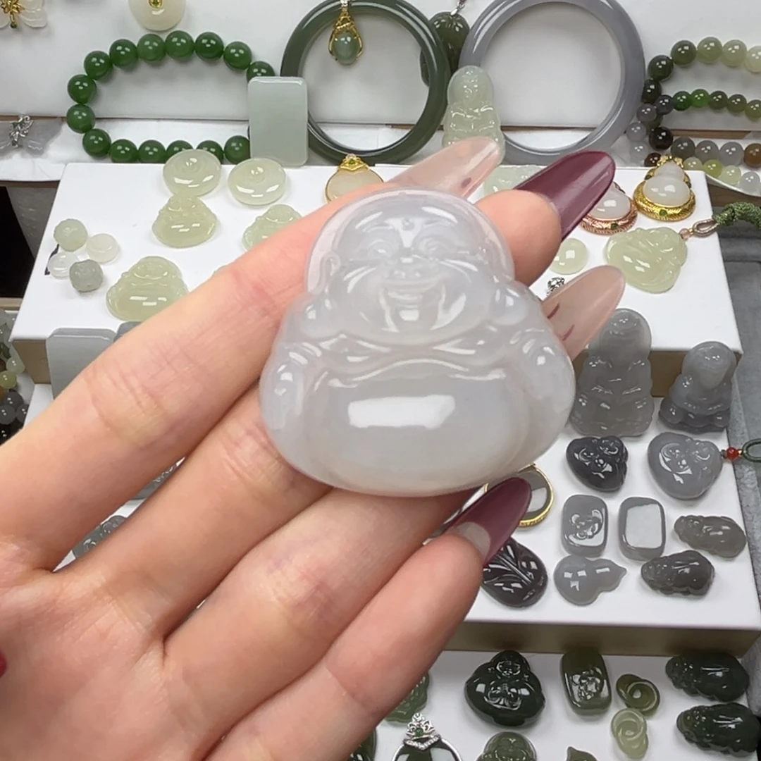 和田玉吊坠(不含链)未镶嵌不****枝