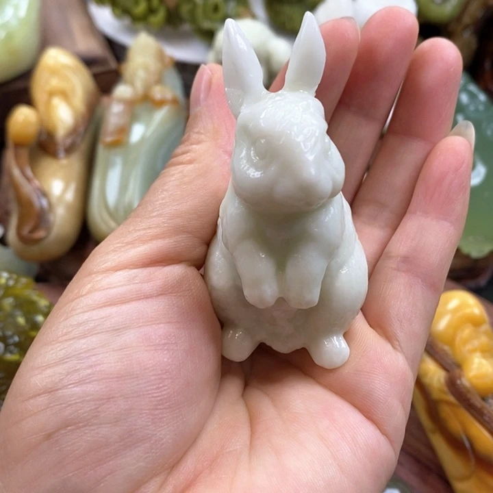未镶嵌蛇纹石玉手把
