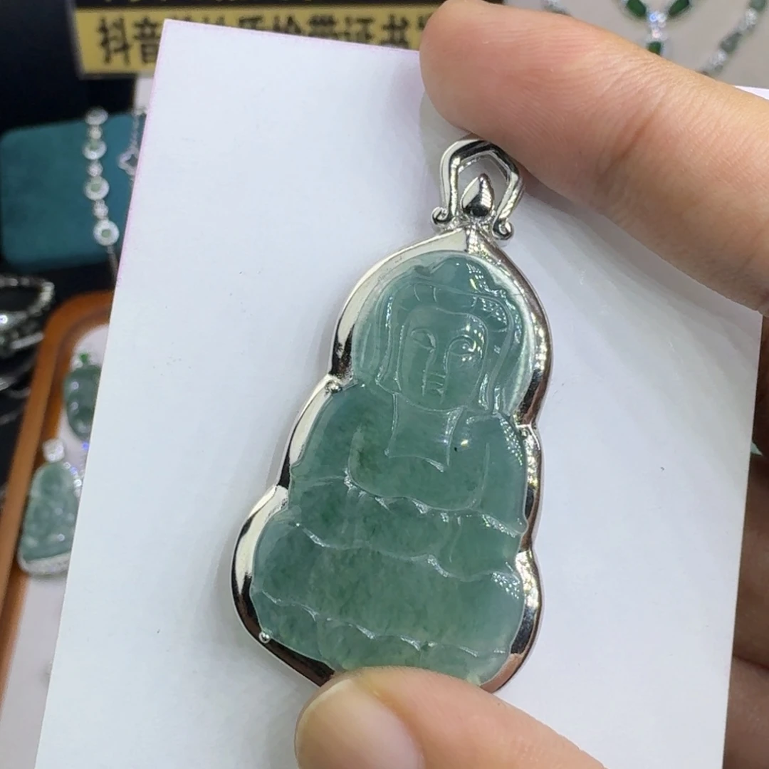 翡翠未镶嵌挂件5789