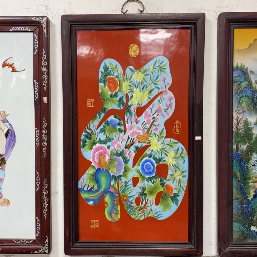 瓷90*52 景德镇瓷板画柴窑烧制