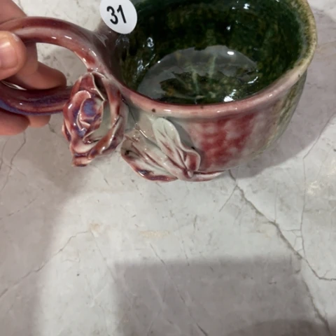 碗纯手捏咖啡餐具壶承