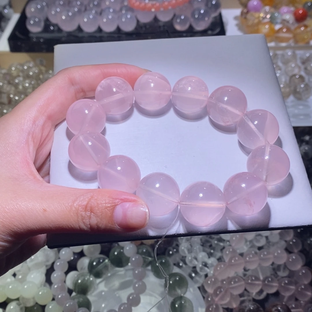 手链水晶未镶嵌粉水晶