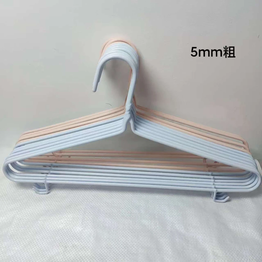 微瑕43cm平肩加粗加大钢管衣架衣服撑子挂衣架家用衣服架子阳台