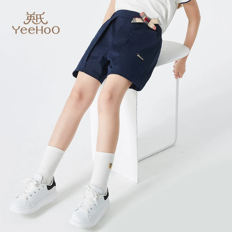 （粉丝专享）英氏女童夏短裤儿童洋气蝴蝶结裤子中大童YS-X2097YQ