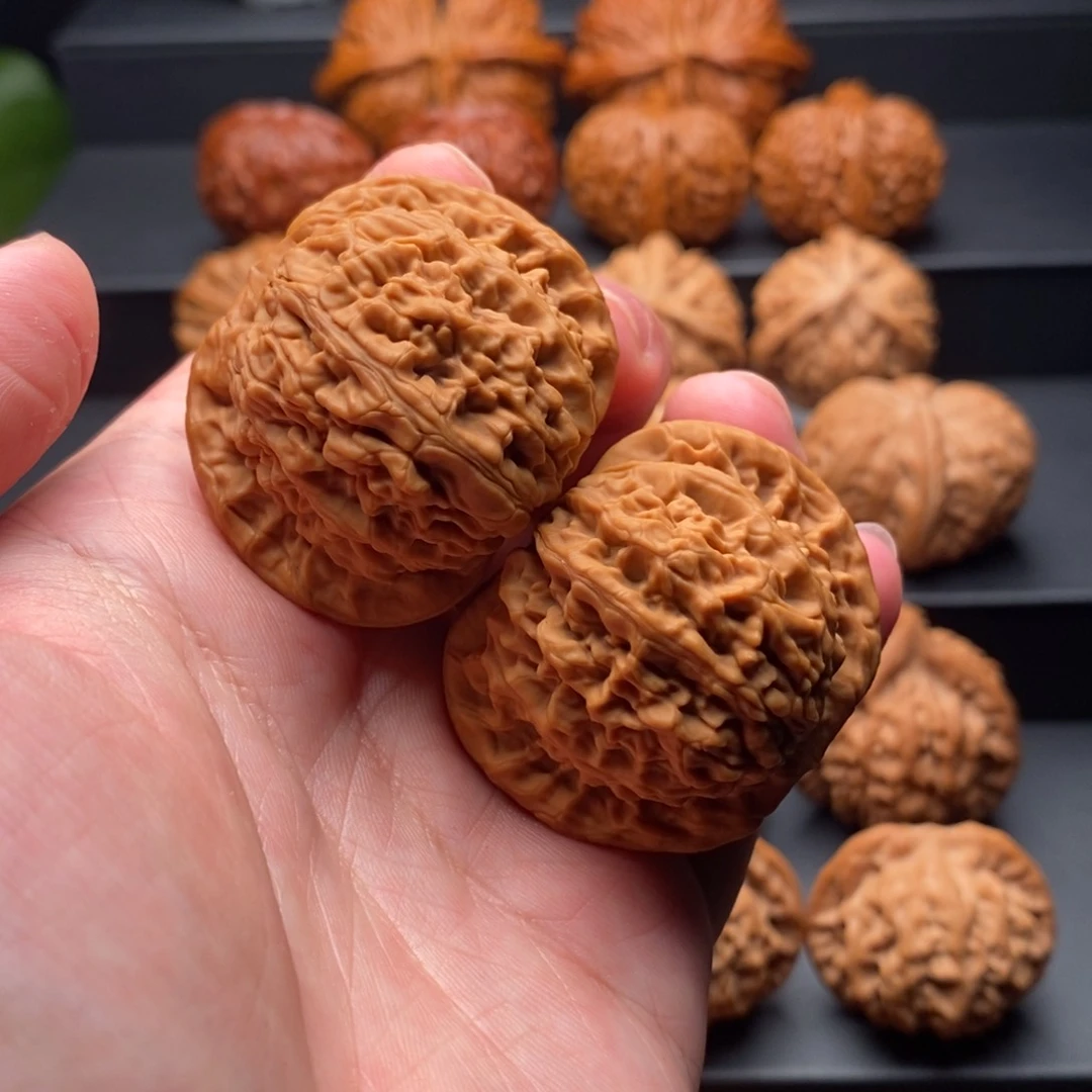 把件文玩核桃43尺全品核老闷狮子头