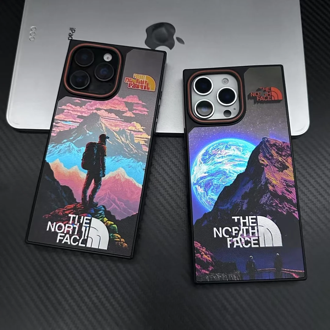 创意方形镭射月球iPhone15promax手机壳14适用苹果13情侣16电镀12