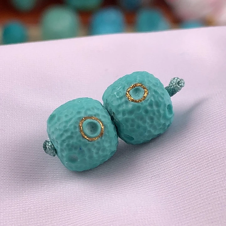 未镶嵌绿松石珠宝奇石10.6mm