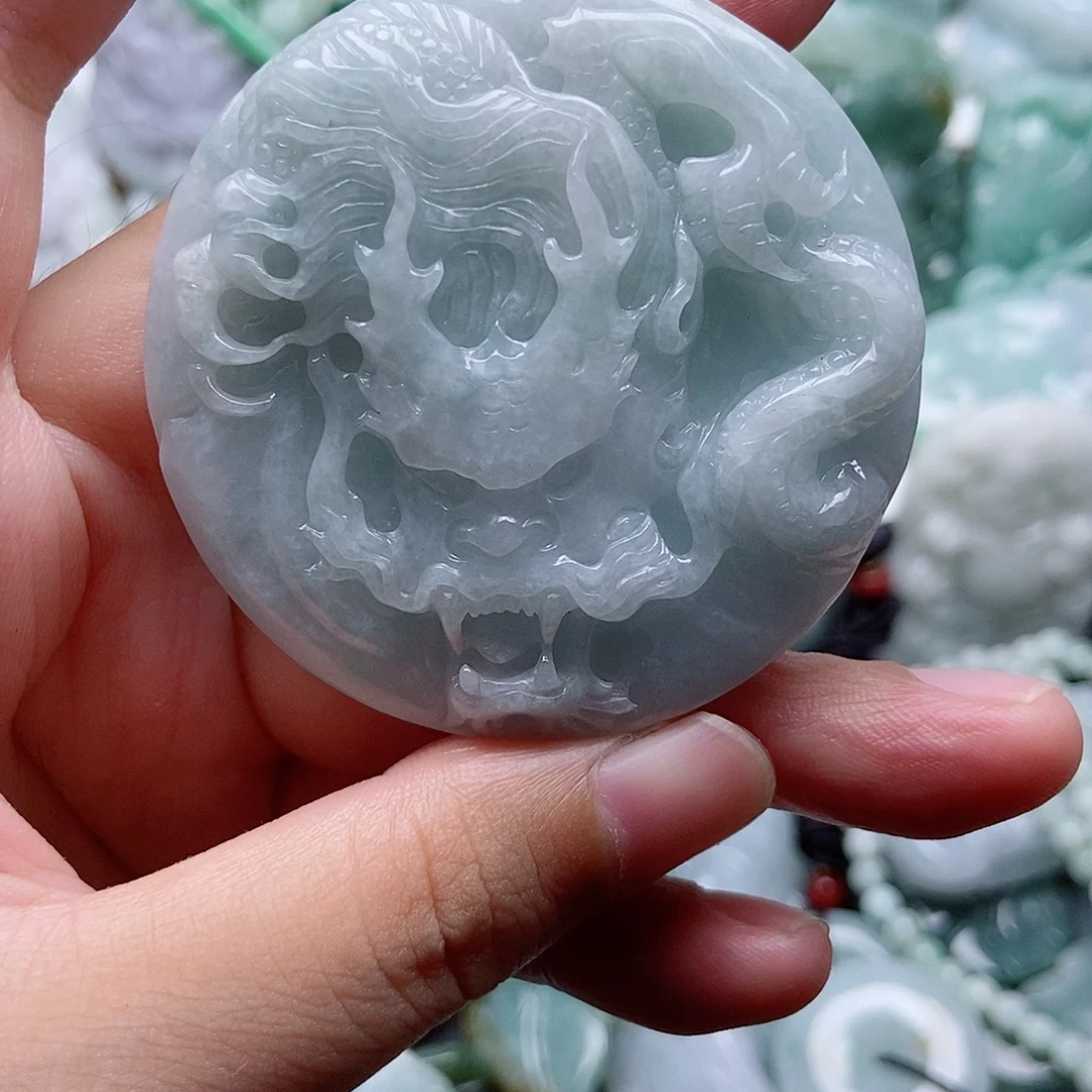 翡翠未镶嵌吊坠(不含链)1