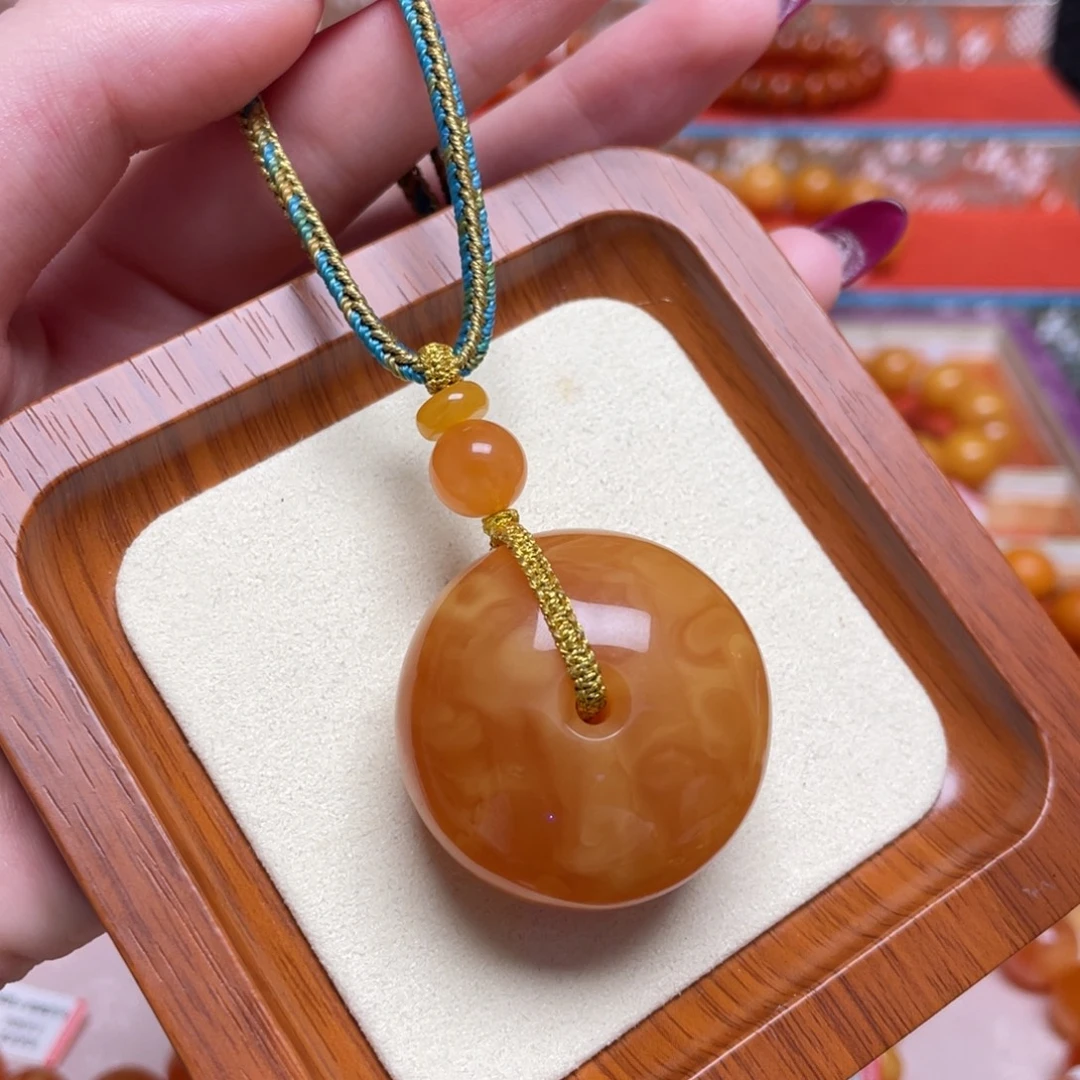 蜜蜡颈饰未镶嵌项链