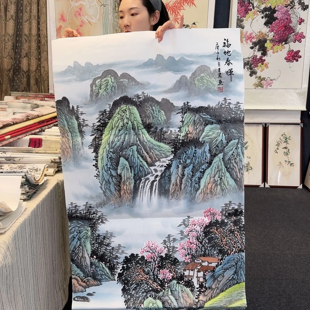 纯手绘国画作品好看