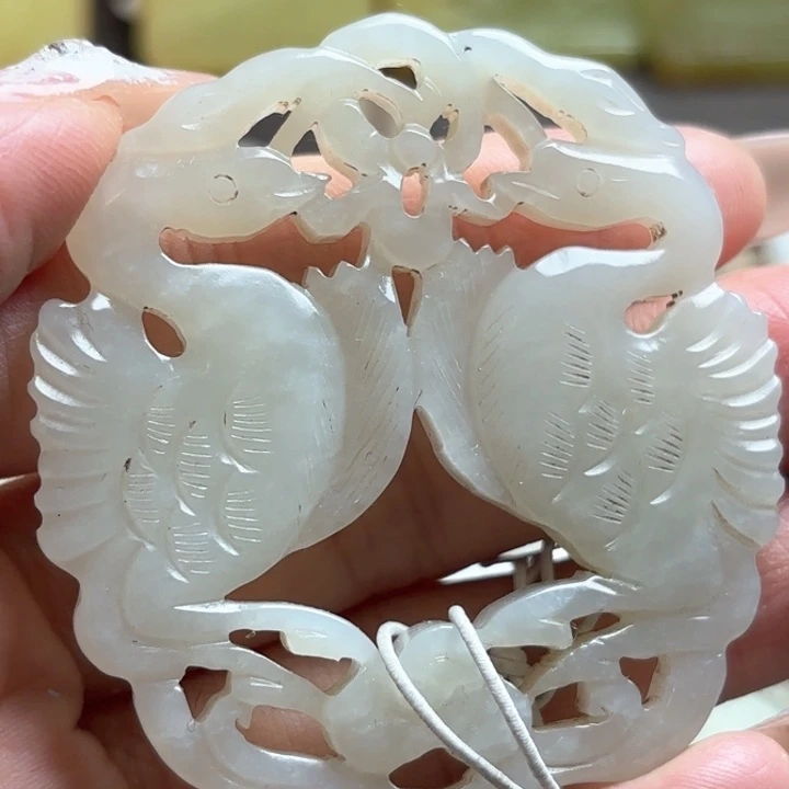 和田玉挂件未镶嵌达****5