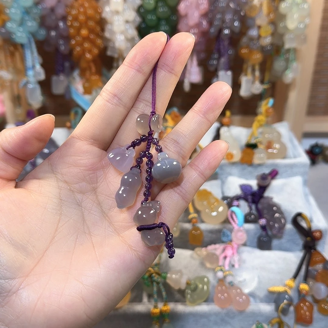 玛瑙/玉髓手机挂件未镶嵌
