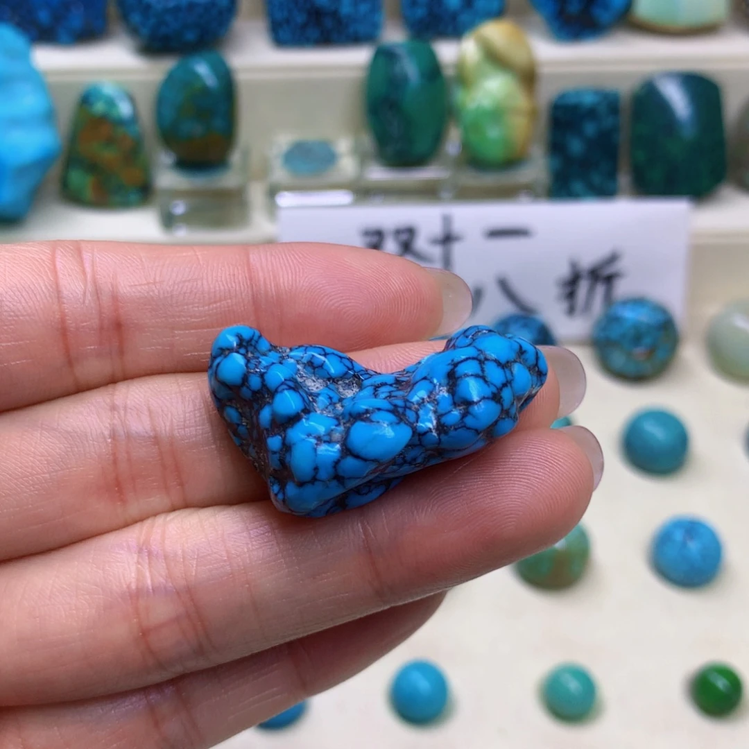 绿松石未镶嵌三彩随行