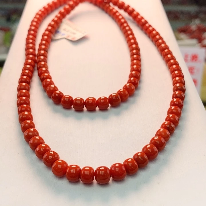 南红玛瑙6mm 多圈。多样性发一未镶嵌