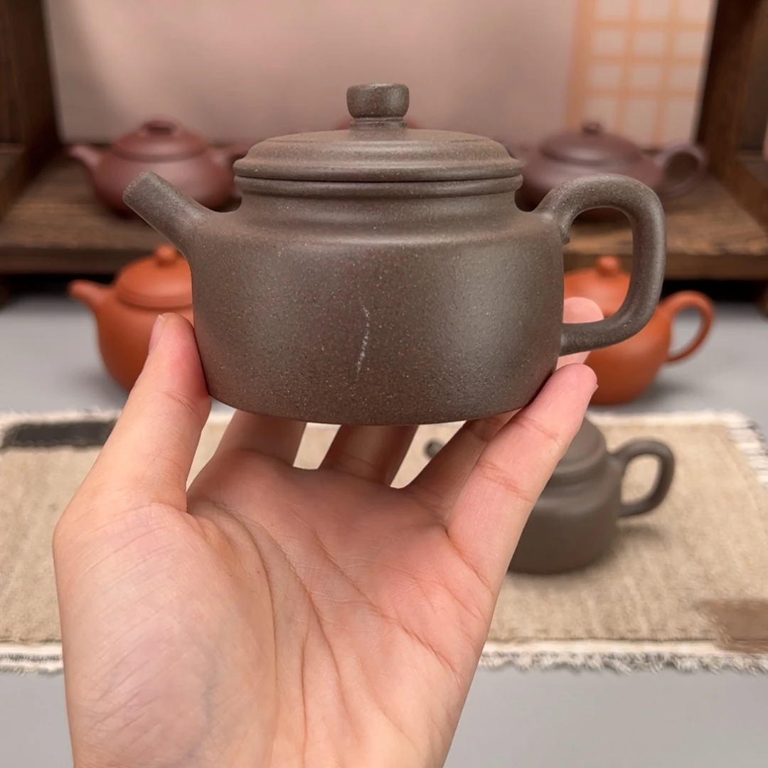 紫砂茶壶清灰段德钟170cc微瑕