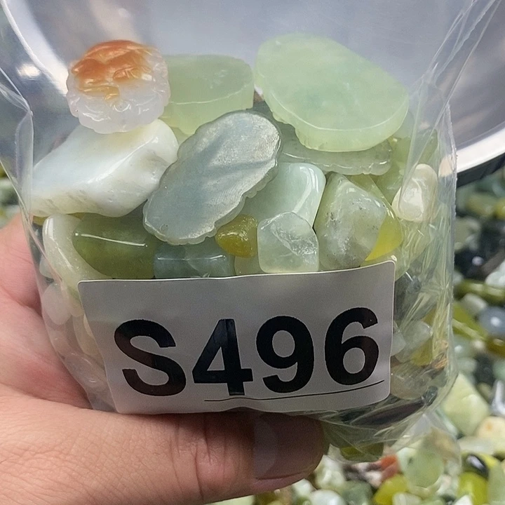 未镶嵌蛇纹石玉鱼缸石