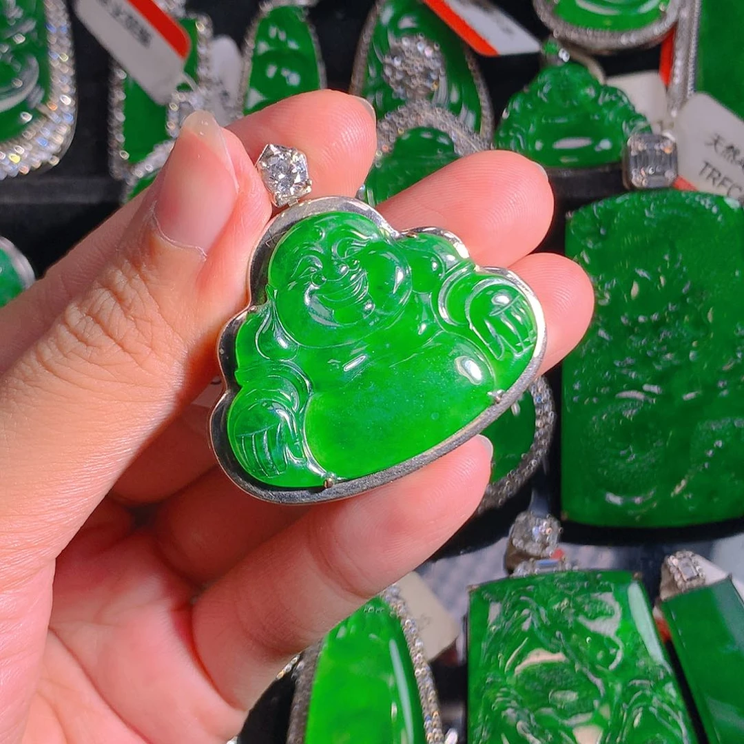 翡翠未镶嵌吊坠(不含链)