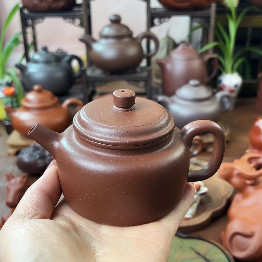 紫砂茶壶德中紫泥160cc