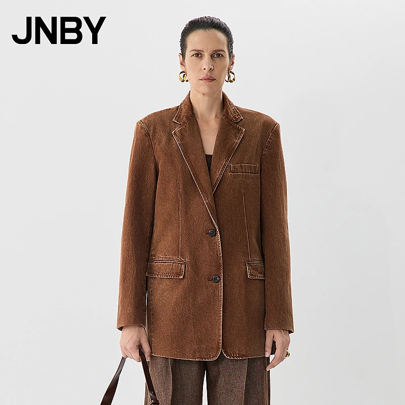 【商场同款新品】JNBY/江南布衣25春复古西装女宽松外套5P1710570