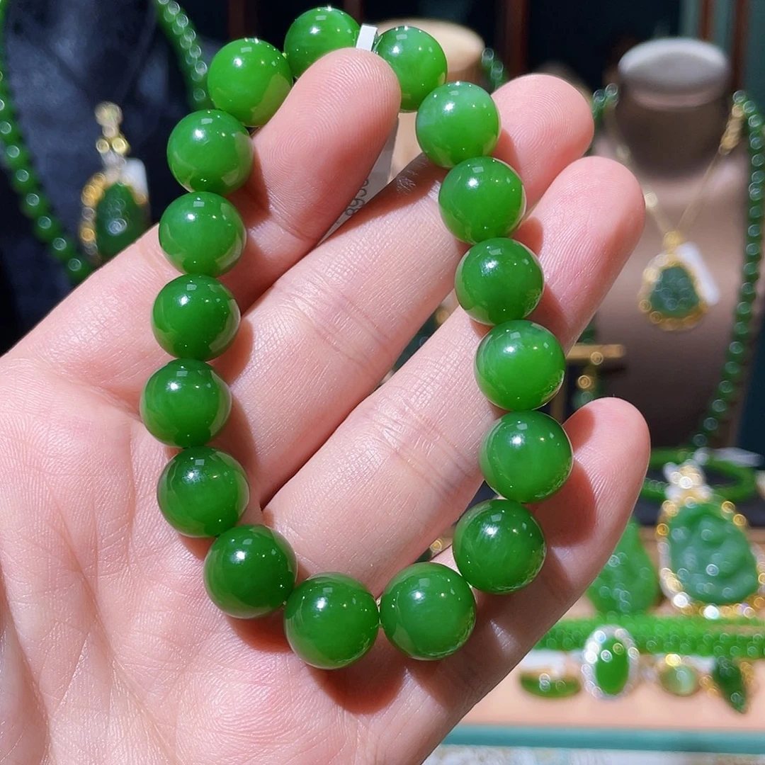 和田玉（碧玉）未镶嵌手串