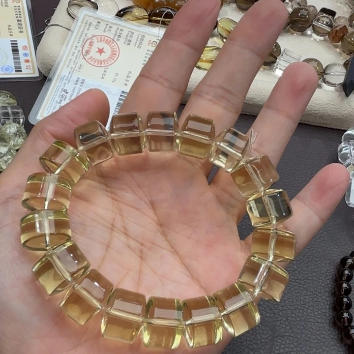 未镶嵌手链水晶黄水晶14