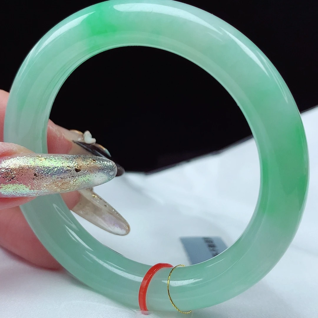 未镶嵌手镯翡翠55圆条3082