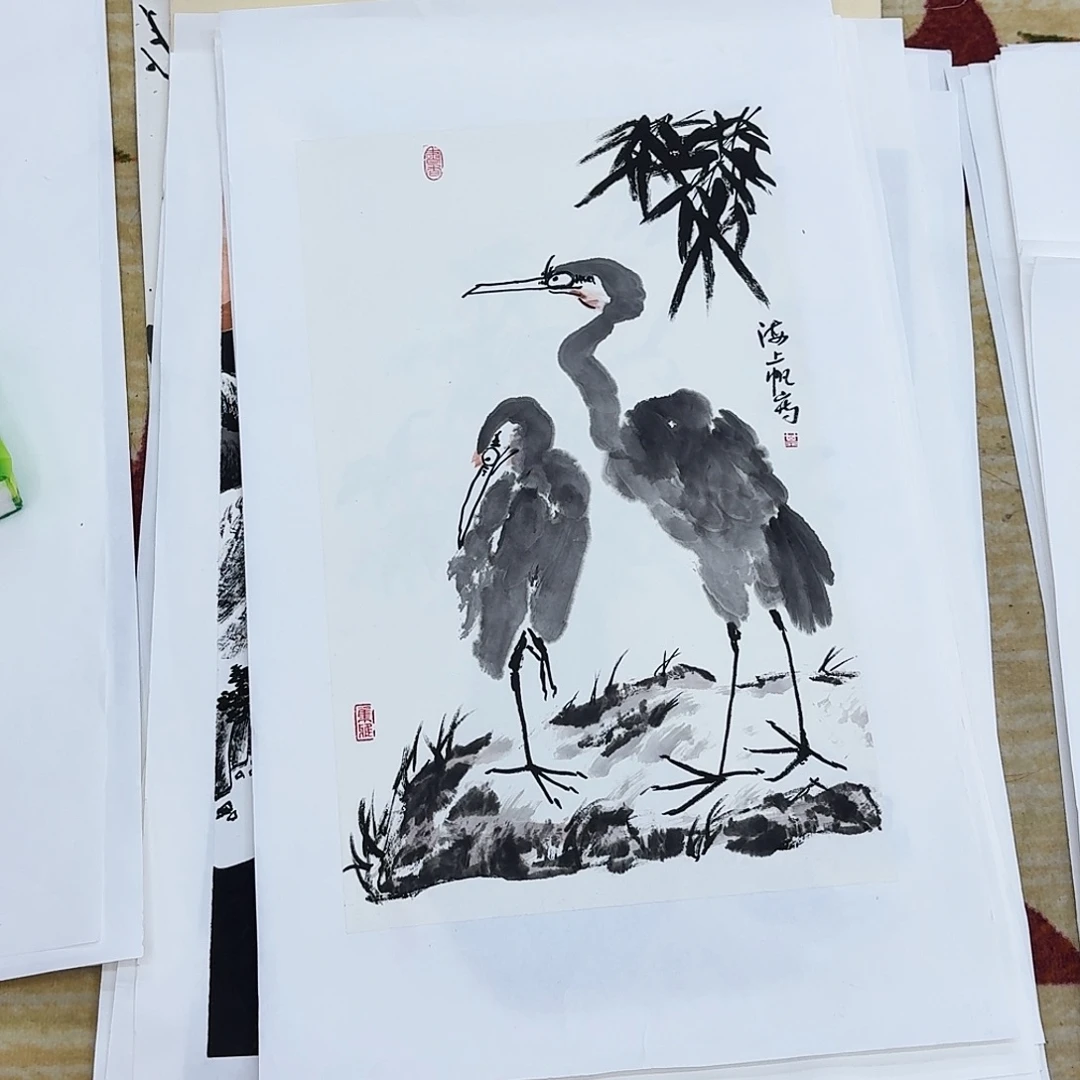 国画四尺四开手绘作品