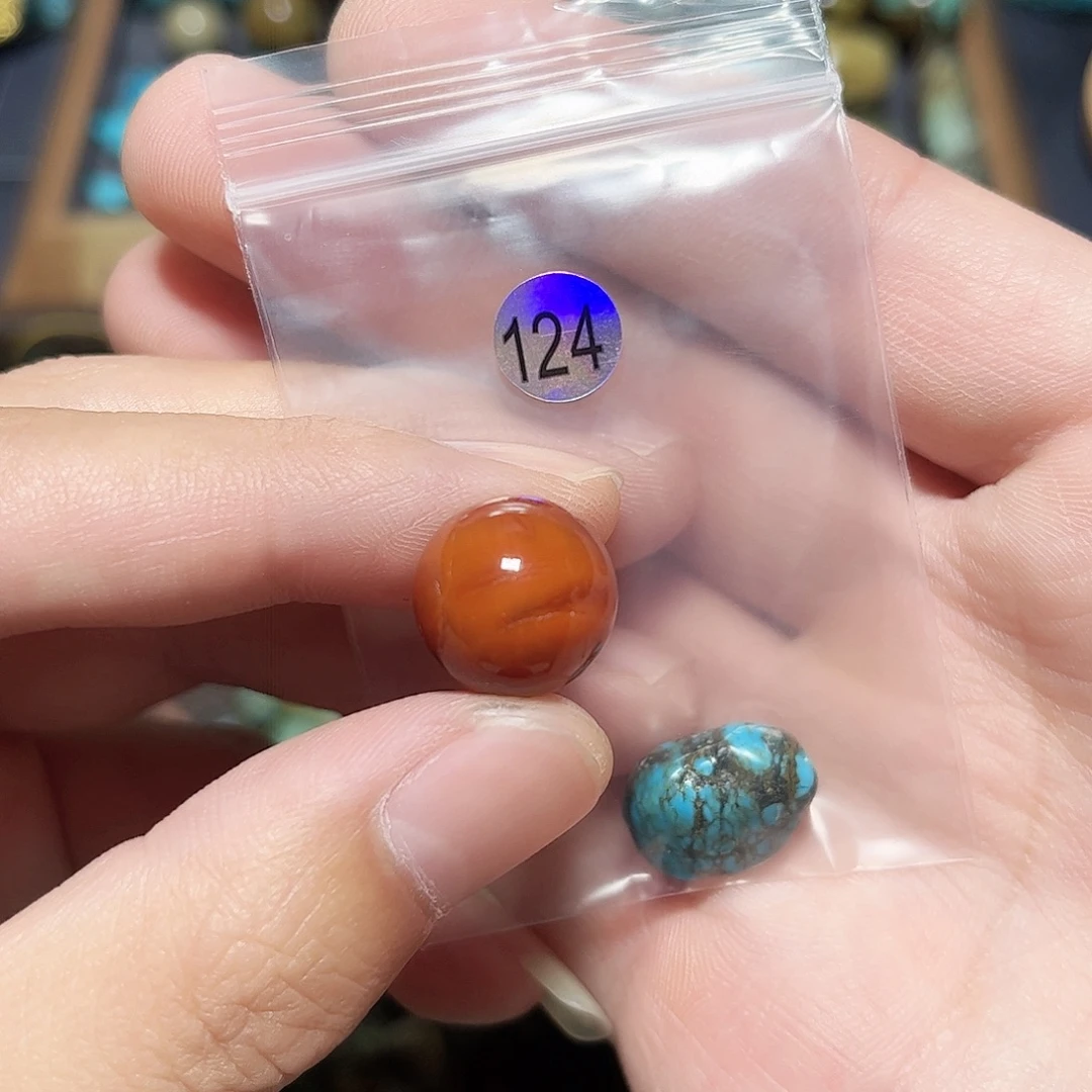 岁***歌玛瑙/玉髓未镶嵌圆珠桶珠老型手串！！