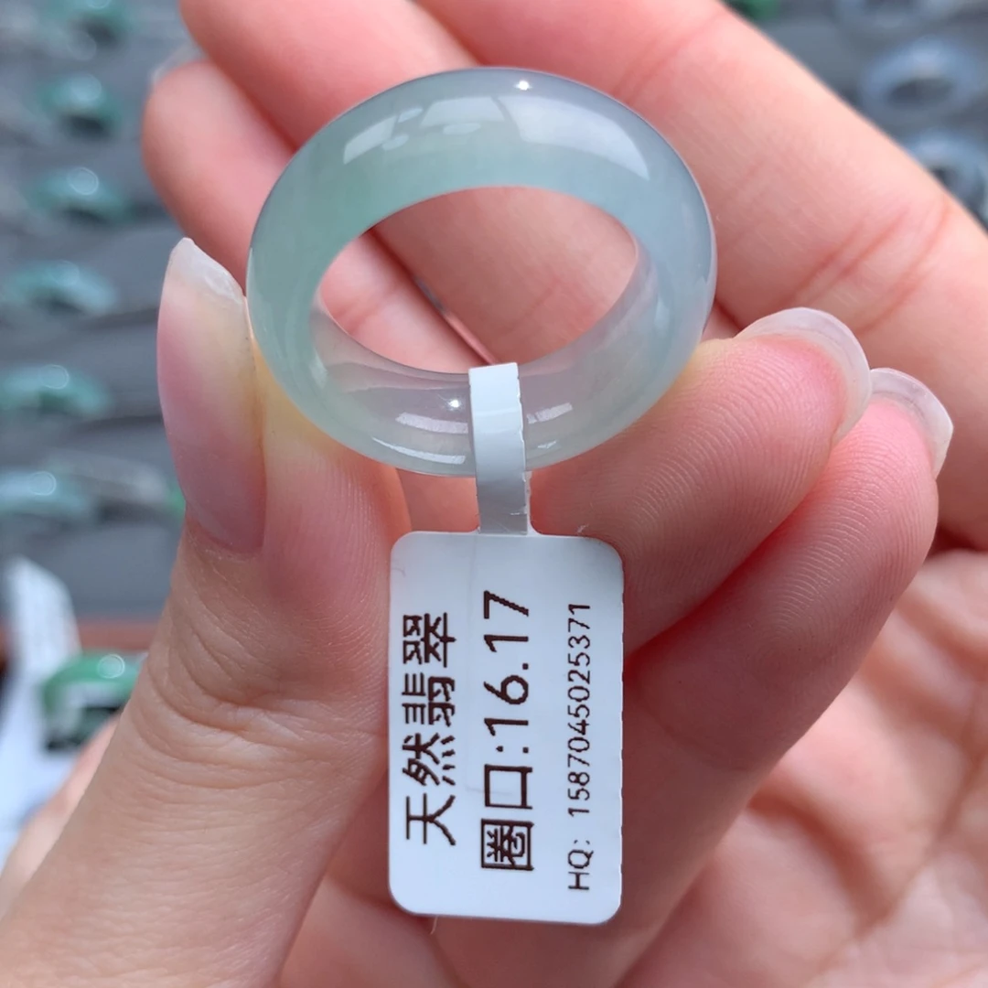 翡翠戒指未镶嵌天然