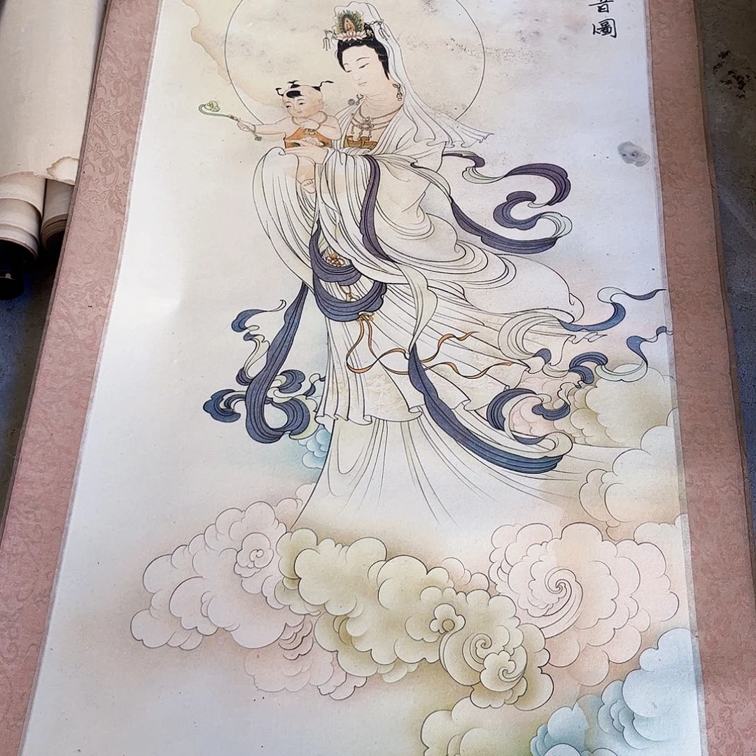 摆件，轴坏，破损，水渍都是正常印刷