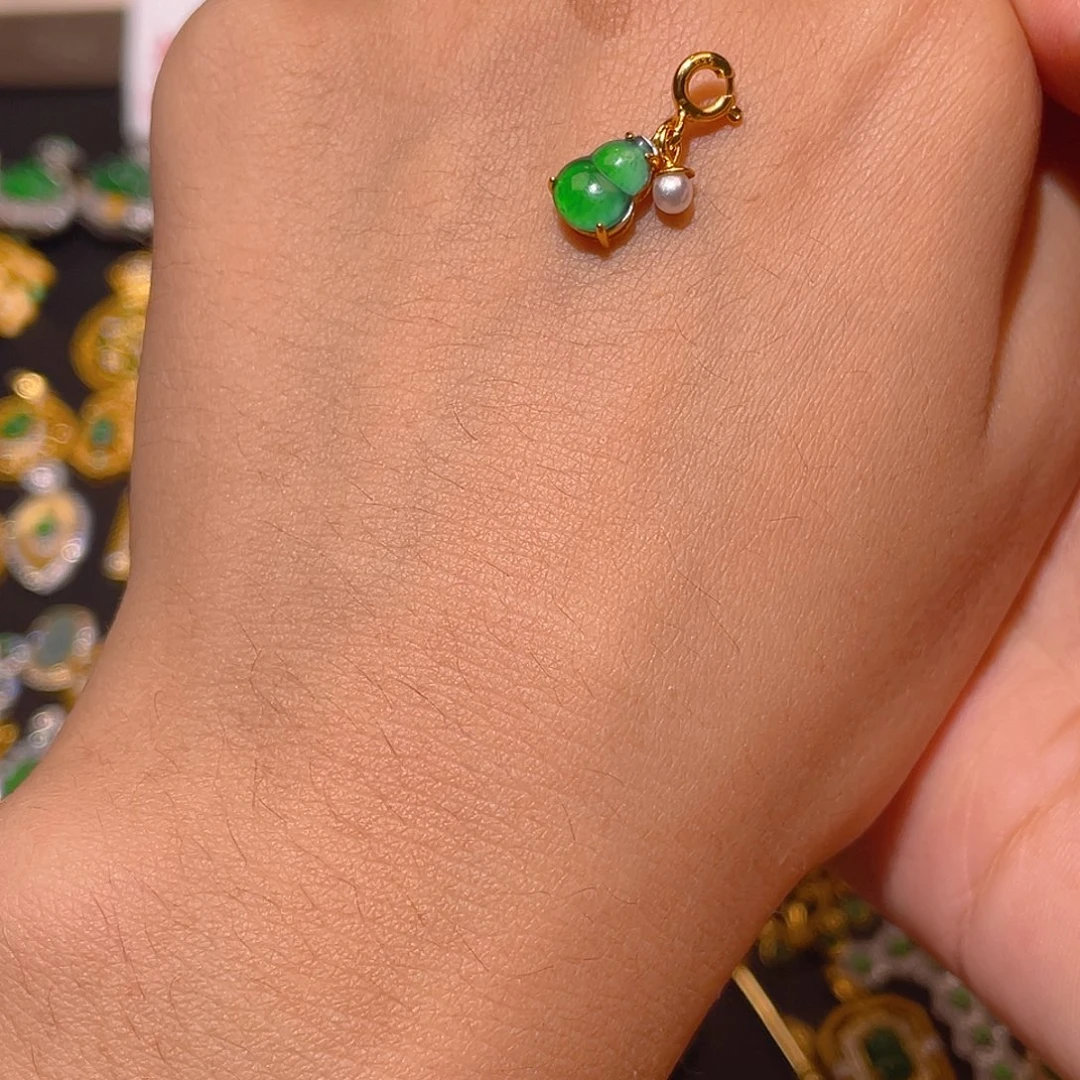 翡翠银S925镶嵌颈饰