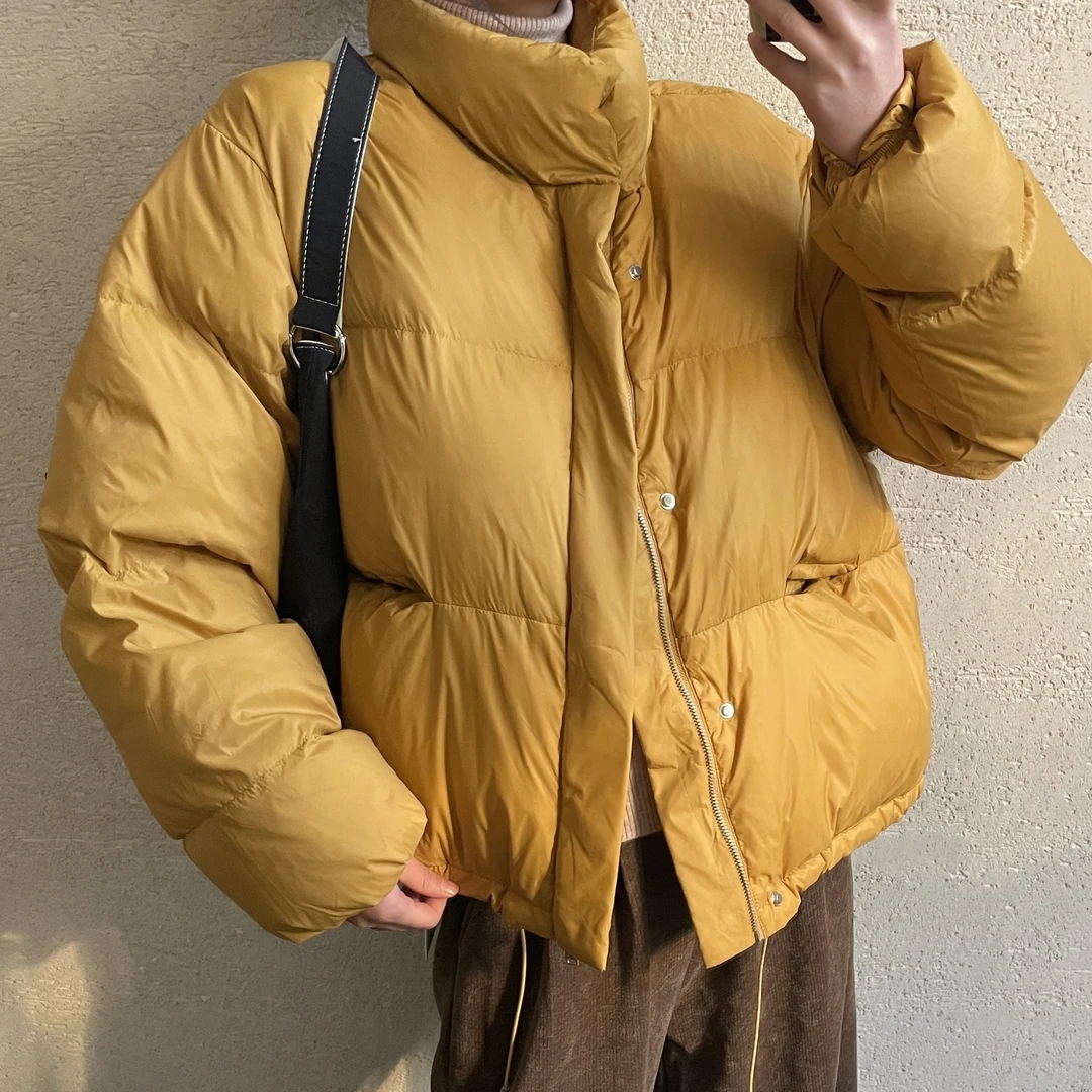 【 雨•美 推荐 】2330黄色无帽小款立领棉服