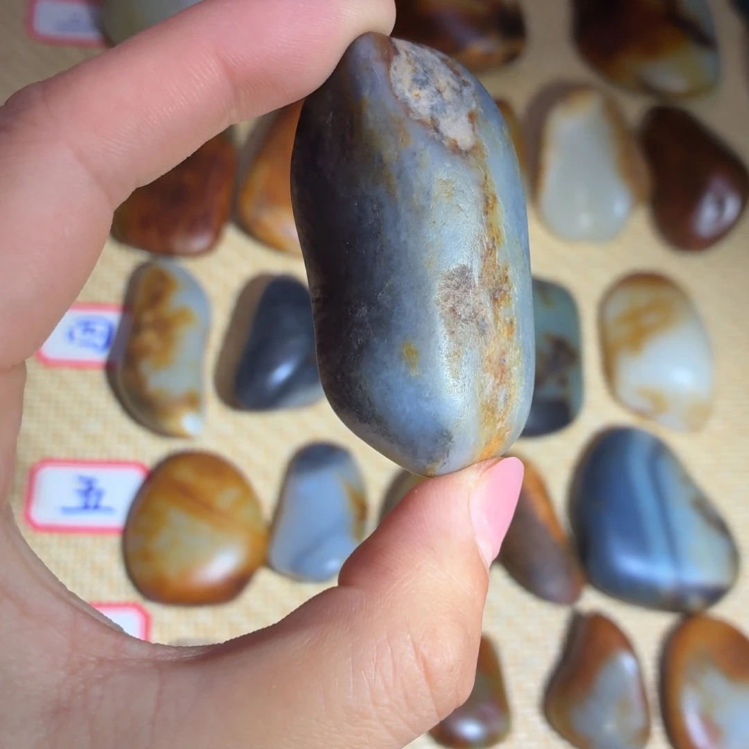 和田玉未镶嵌挂件49