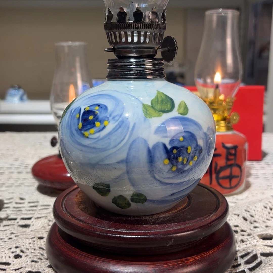 摆件景德镇陶瓷香薰灯