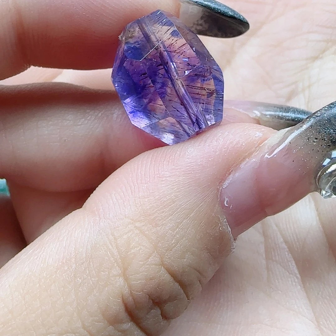 水晶手链未镶嵌紫超7随形