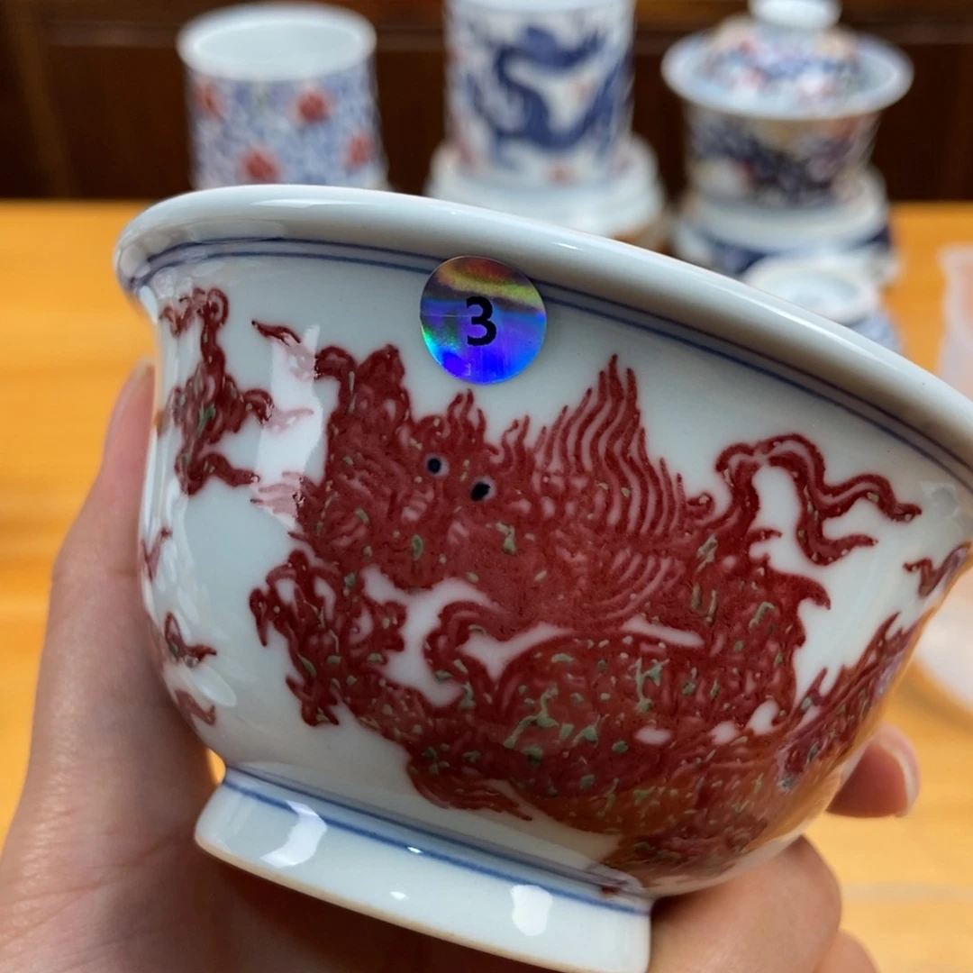 手绘现代茶具非古董