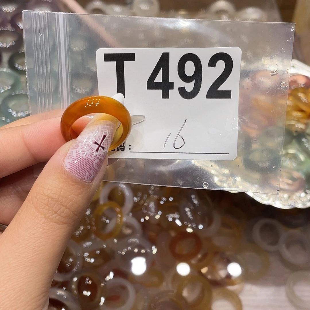 玛瑙/玉髓未镶嵌戒指492