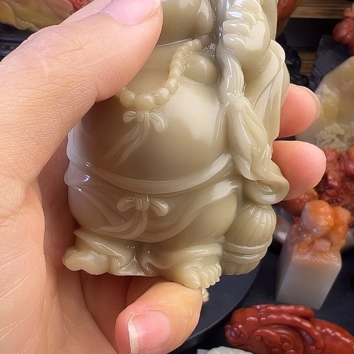 小***光云南石寿山石奇降石弥勒