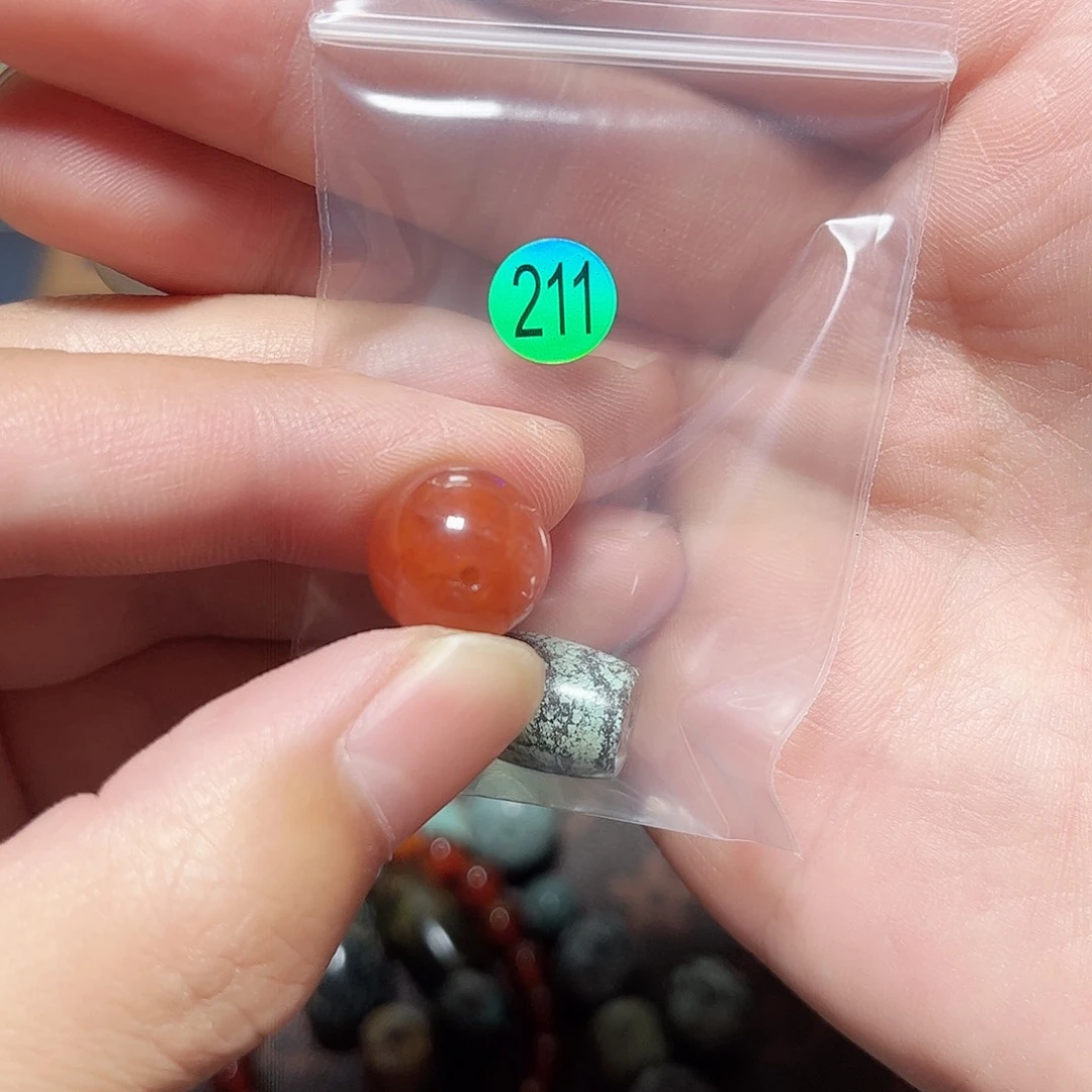 桥****未镶嵌圆珠桶珠老型手串！！玛瑙/玉髓
