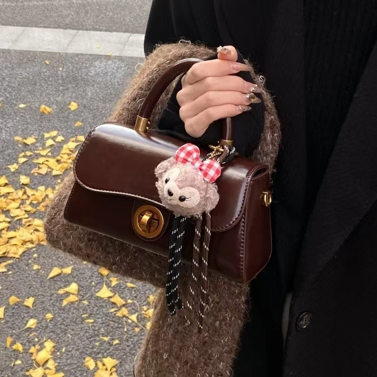 手拎时尚休闲小方包女春季新款复古简约休闲单肩包2025高级感女包